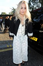 RITA ORA at Chanel Exhibition Party in London 10/12/2015