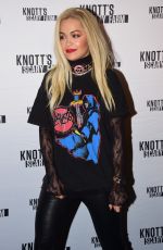 RITA ORA at Knott’s Scary Farm Black Carpet in Buena Park 10/01/2015