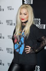 RITA ORA at Knott’s Scary Farm Black Carpet in Buena Park 10/01/2015