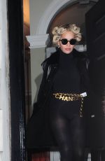 RITA ORA in a Body Stocking, Leaves Her Hotel in London 10/08/2015