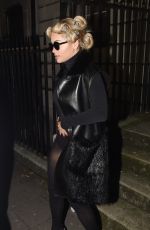 RITA ORA in a Body Stocking, Leaves Her Hotel in London 10/08/2015