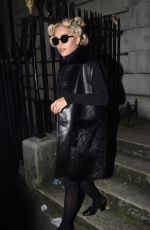 RITA ORA in a Body Stocking, Leaves Her Hotel in London 10/08/2015