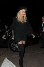 RITA ORA Night Out in London 10/27/2015