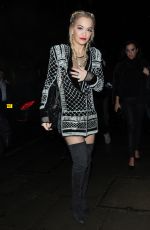 RITA ORA night Out in London 10/29/2015