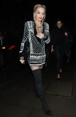 RITA ORA night Out in London 10/29/2015