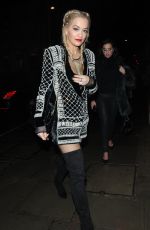 RITA ORA night Out in London 10/29/2015