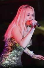 RITA ORA Performs at Sexy Fish Restaurant Launch in London 10/08/2015