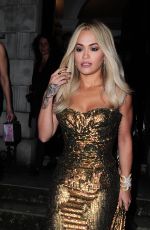 RITA ORA Performs at Sexy Fish Restaurant Launch in London 10/08/2015