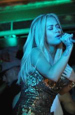 RITA ORA Performs at Sexy Fish Restaurant Launch in London 10/08/2015