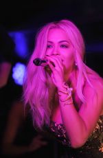 RITA ORA Performs at Sexy Fish Restaurant Launch in London 10/08/2015