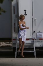 ROMEE STRIJD on the Set of a Photoshoot in Miami 10/26/2015