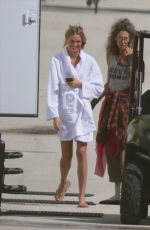 ROMEE STRIJD on the Set of a Photoshoot in Miami 10/26/2015