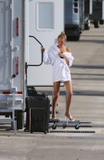 ROMEE STRIJD on the Set of a Photoshoot in Miami 10/26/2015