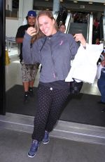 RONDA ROUSEY at Los Angeles International Airport 10/08/2015