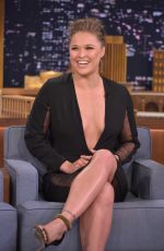 RONDA ROUSEY at The Tonight Show Starring Jimmy Fallon in NEw York 10/06/2015