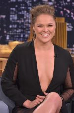 RONDA ROUSEY at The Tonight Show Starring Jimmy Fallon in NEw York 10/06/2015