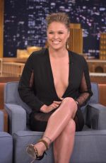 RONDA ROUSEY at The Tonight Show Starring Jimmy Fallon in NEw York 10/06/2015