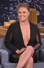 RONDA ROUSEY at The Tonight Show Starring Jimmy Fallon in NEw York 10/06/2015