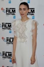 ROONEY MARA at Carol Photocall at 2015 BFI London Film Festival 10/14/2015