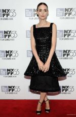 ROONEY MARA at Carol Premiere at 53rd New York Film Festival 10/09/2015