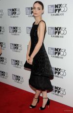 ROONEY MARA at Carol Premiere at 53rd New York Film Festival 10/09/2015