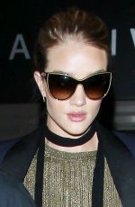 ROSIE HUNTINGTON-WHITELEY and Jason Statham at Los Angeles International Airport 10/07/2015