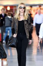 ROSIE HUNTINGTON-WHITELEY Arrives at JFK airport in New York 10/15/2015