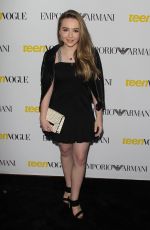 SABRINA CARPENTER at Teen Vogue’s 13th Annual Young Hollywood Issue Launch Party in Los Angeles 10/02/2015