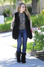 SABRINA CARPENTER Out and About in Burbank 10/12/2015