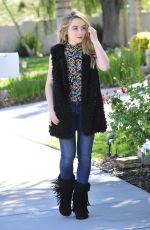 SABRINA CARPENTER Out and About in Burbank 10/12/2015