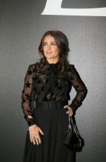 SALMA HAYEK at Saint Laurent Fashion Show in Paris 10/05/2015