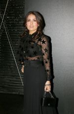 SALMA HAYEK at Saint Laurent Fashion Show in Paris 10/05/2015