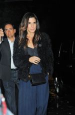 SANDRA BULLOCK Arrives at Waverly Inn Restaurant in West Village 10/28/2015