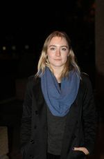 SAOIRSE RONAN Arrives at The Late Late Show in Dublin 10/23/2015
