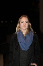 SAOIRSE RONAN Arrives at The Late Late Show in Dublin 10/23/2015