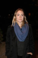 SAOIRSE RONAN Arrives at The Late Late Show in Dublin 10/23/2015
