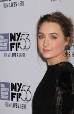 SAOIRSE RONAN at Brooklyn Premiere at 53rd New York Film Festival 10/07/2015