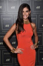 SARA SAMPAIO at Balmain X H&M Collection Launch in New York 10/20/2015