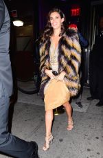 SARA SAMPAIO Leaves Angel Ball 2015 in New York 10/20/2015