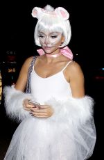 SARAH HYLAND Leaves Le Jardin Night Club in Hollywood 10/29/2015