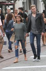 SARAH HYLAND Out Shopping at the Grove in Hollywood 10/16/2015