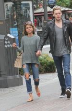 SARAH HYLAND Out Shopping at the Grove in Hollywood 10/16/2015