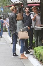 SARAH HYLAND Out Shopping at the Grove in Hollywood 10/16/2015
