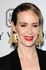 SARAH PAULSON at amfAR’s Inspiration Gala in Hollywood 10/29/2015