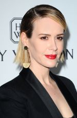 SARAH PAULSON at amfAR’s Inspiration Gala in Hollywood 10/29/2015
