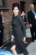 SARAH SILVERMAN Arrives at The Late Show With Stephen Colbert in New York 10/13/2015
