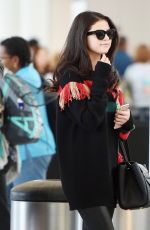 SELENA GOMEZ Arrives at JFK airport in New York 10/15/2015