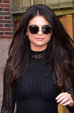 SELENA GOMEZ Leaves Z100 Studios in New York 10/13/2015