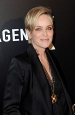 SHARON STONE at Agent X Premiere in West Hollywood 10/20/2015