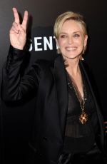 SHARON STONE at Agent X Premiere in West Hollywood 10/20/2015